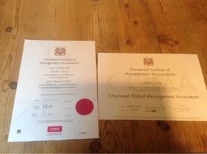 CIMA certificates 