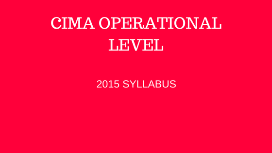 free CIMA operational level resources