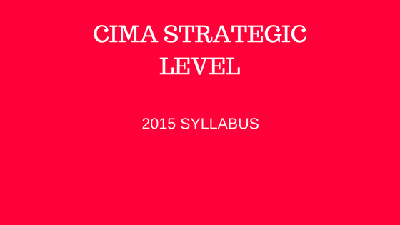 free CIMA strategic level resources