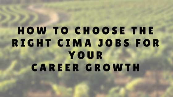 CIMA JOBS CAREER GROWTH